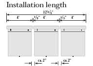 istallation length